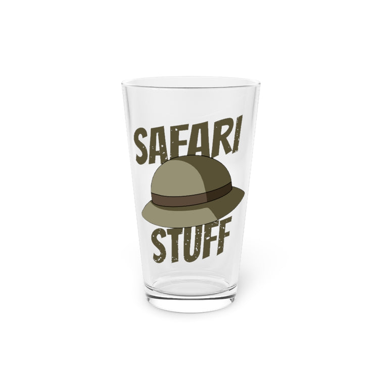 Beer Glass Pint 16oz Humorous Safari Staff Menagerie Wildlife Park Enthusiast Novelty Zoological