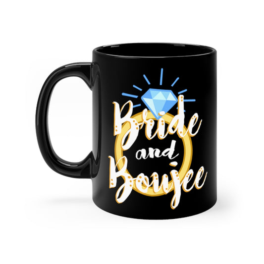 11oz Black Coffee Mug Ceramic Humorous Drinking Bride Sarcastic Engagement Bridal Funny Hilarious Vodka