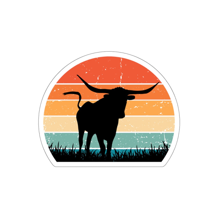 Sticker Decal Hilarious Rodeo Ranch Cowpoke Country Hometown Cow Longhorn Novelty Wild West Stickers For Laptop Car