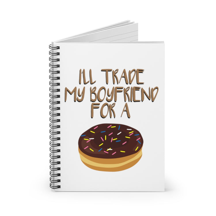 Spiral Notebook  Funny Novelty Donut  Instrument Gift Humorous dessert Cute Graphic Gift