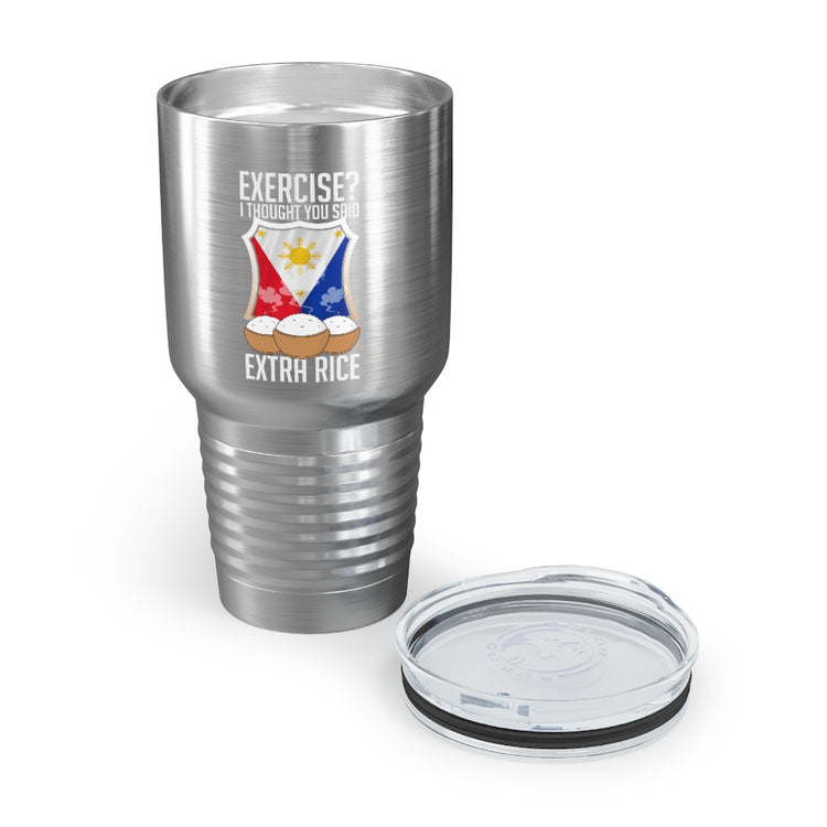 30oz Tumbler Stainless Steel Colors Hilarious Extra Foods Enthusiasts Pinoy Sarcastic Expression Humorous