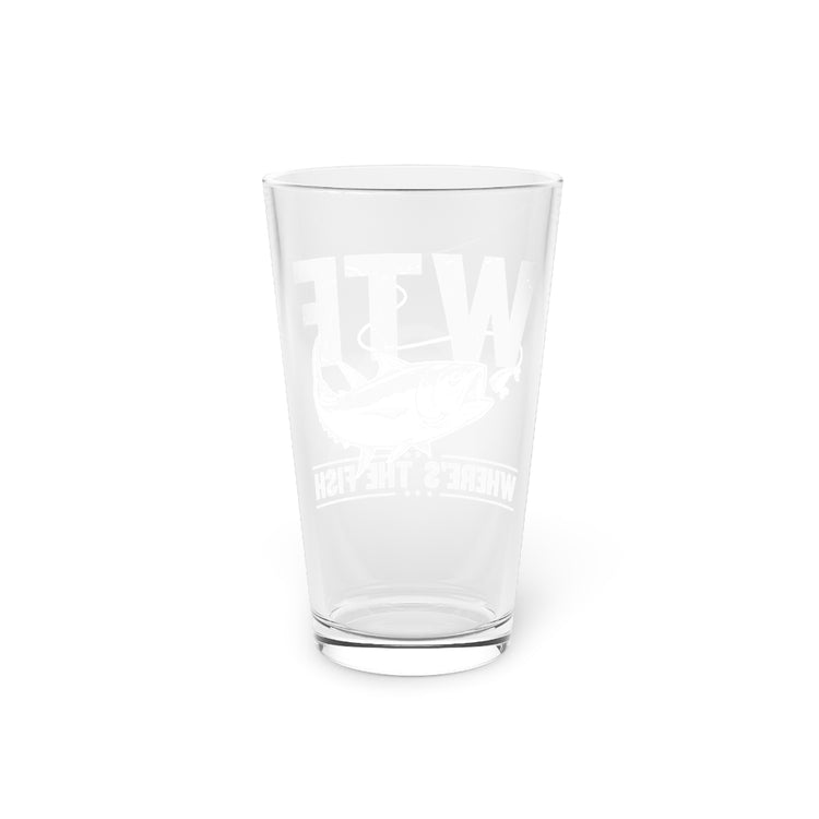 Beer Glass Pint 16oz Novelty Angling Trawling Fisherman Catching Seafoods Lover Hilarious Hunting
