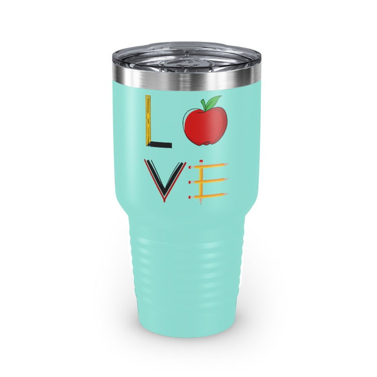 30oz Tumbler Stainless Steel Colors  Funny Teachers Appreciation Love Illustration Books Teacher  Novelty Supportive