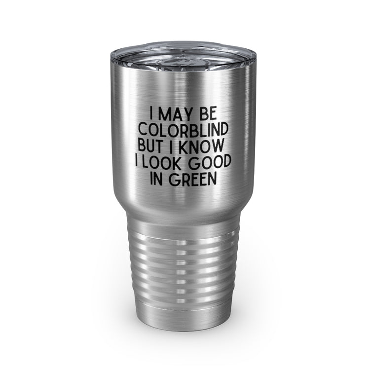 30oz Tumbler Stainless Steel Colors Novelty Colorblind Daltonism Achromatopsia Eye Disorders Hilarious