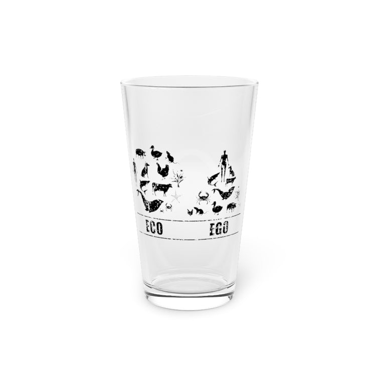Beer Glass Pint 16oz Humorous Campaign Supporting Animals Right Eco-Friendly Hilarious Fruitarian