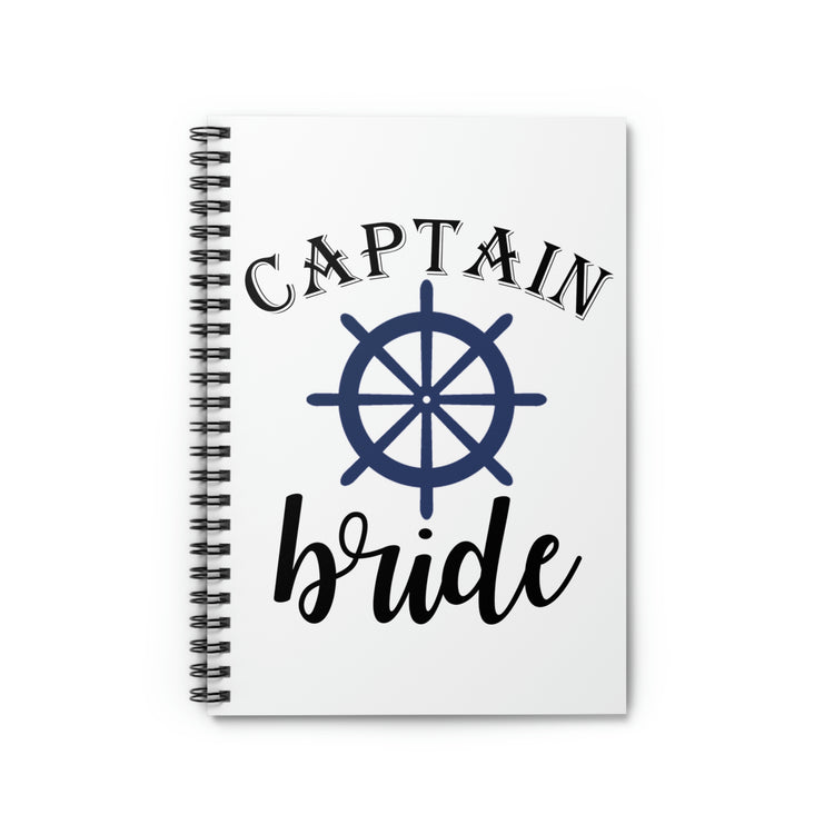 Spiral Notebook irst Mate Captain Bride Party Crew Bridal Party Bridesmaid Proposal | Bridal Shower Gift|Team Bride