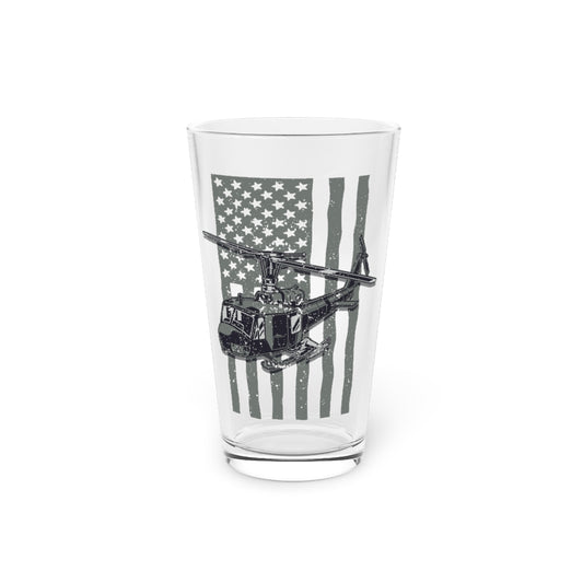 Beer Glass Pint 16oz  Hilarious Nationalism Patriotism Armed Forces Air-Cushion Novelty Nationalistic