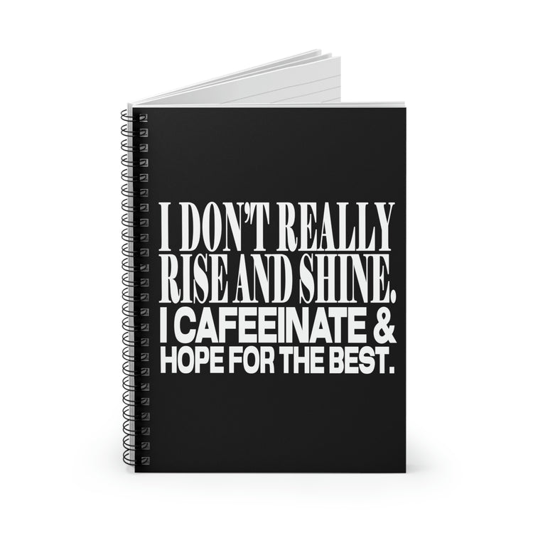 Spiral Notebook Funny Sayings Motivated Coffee Introverts Women Men Hilarious Caffeinated Sayings Lover Motivational