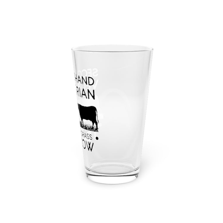 Beer Glass Pint 16oz  Humorous Grilling BBQ Poultry Sausage Ketogenic Foodie Lover Novelty Barbecue