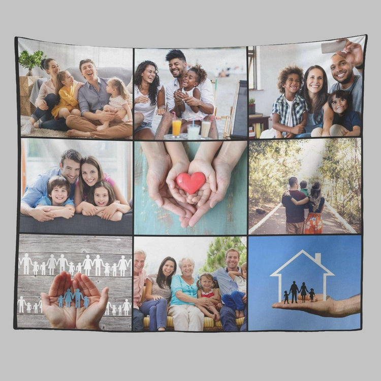 Personalized Photo Tapestry Wall Hanging