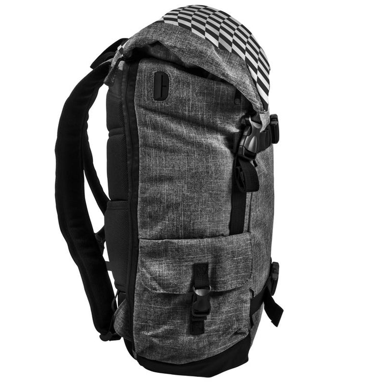 Custom Name Black & White Checkered Penryn Backpack