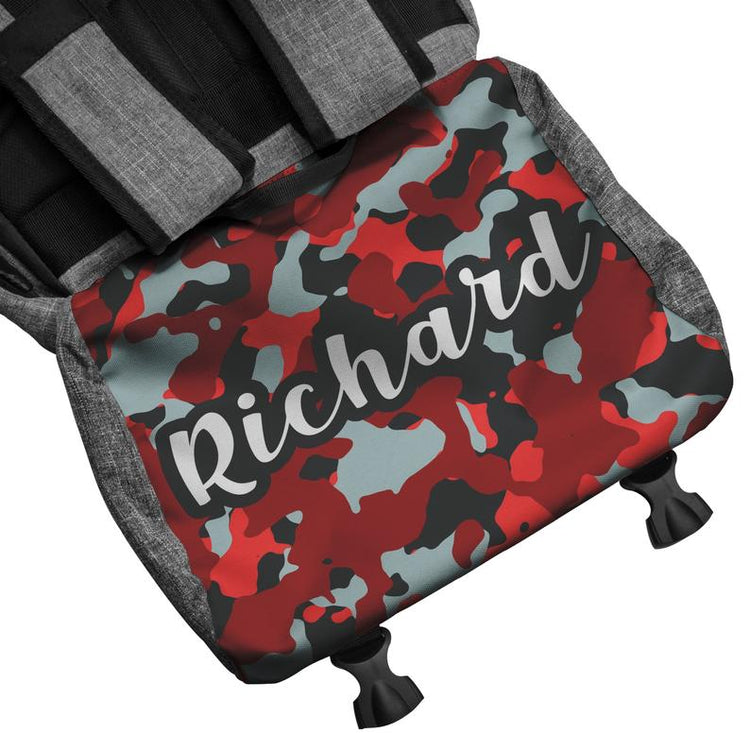 Custom Name Text Logo Colorful Pattern Penryn Backpack