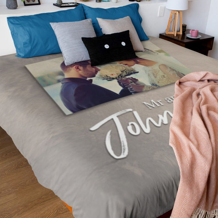 Mr and Mrs Customized Blanket