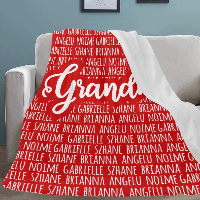 Personalized Blanket For Grandparents - Teegarb