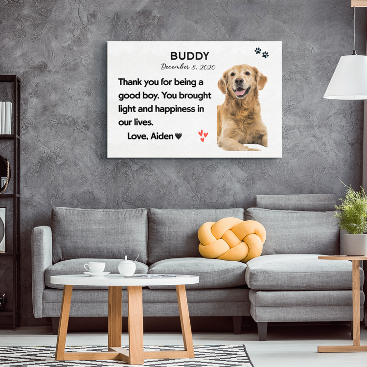 Personalized Dog Memorial Wall Art