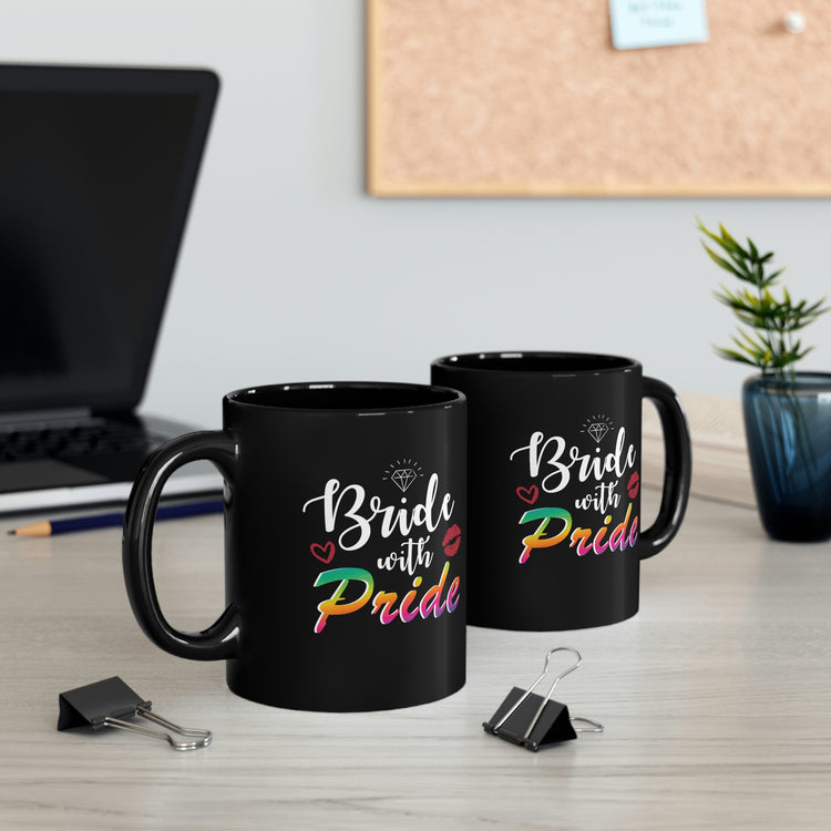 11oz Black Coffee Mug Ceramic Humorous LGBTQ Bridal Appreciation Graphic Puns Hilarious Supportive Bridesmaid