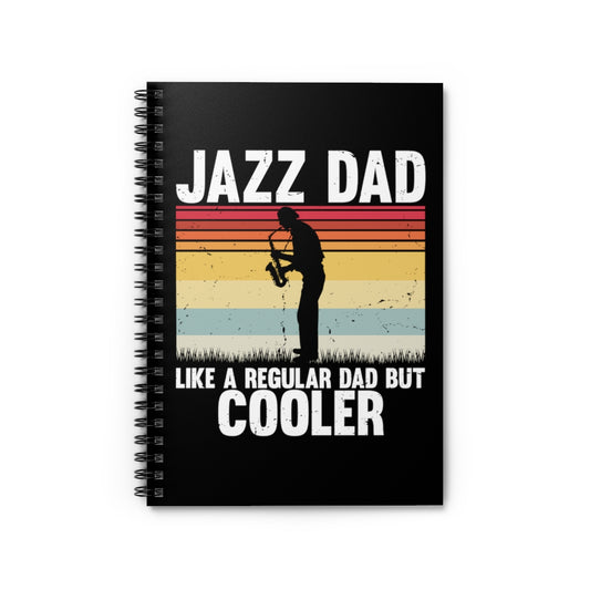 Spiral Notebook  Hilarious Sax Beating Trombone Saxophonist Lover Musician Novelty Wind Music Saxophone Clarinet Enthusiast