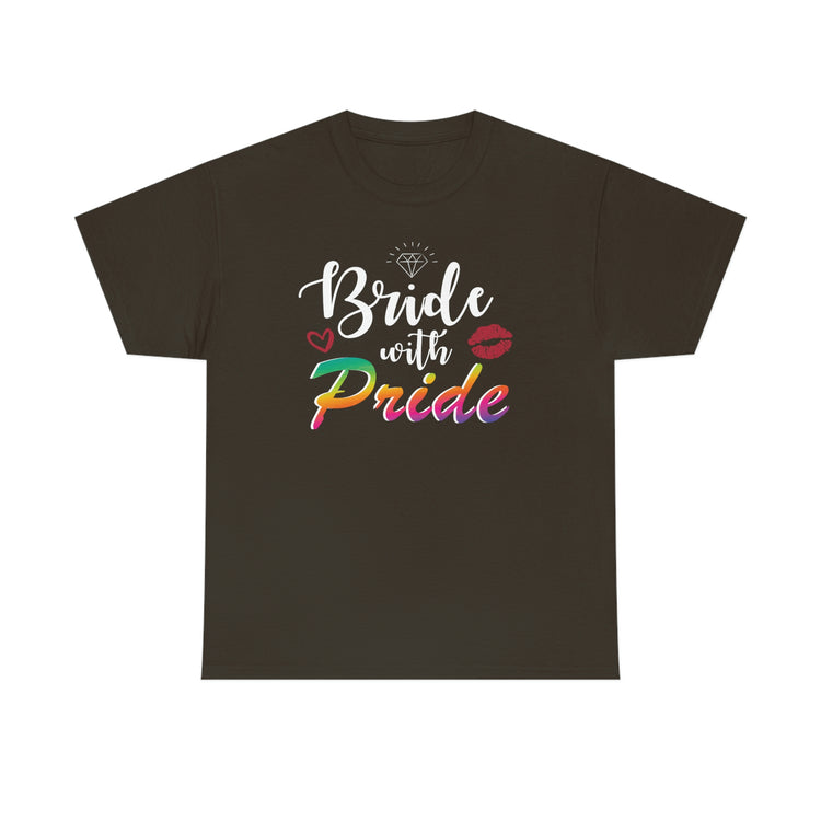 Humorous LGBTQ Bridal Appreciation Statements Graphic Puns Hilarious Supportive Bridesmaid Illustration Quote Black Shirt / White Print for