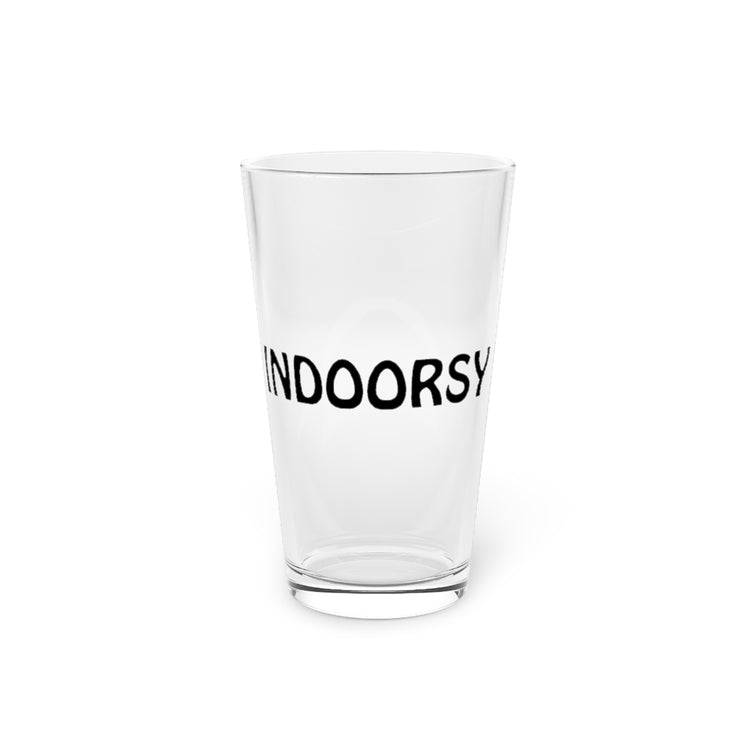 Beer Glass Pint 16oz   Introvert