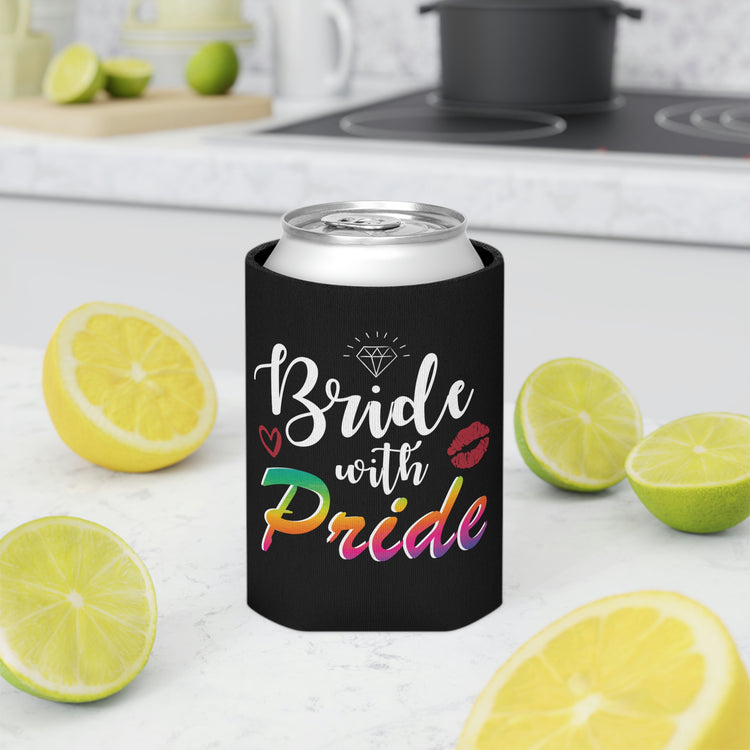 Beer Can Cooler Sleeve Humorous LGBTQ Bridal Appreciation Statements Puns Hilarious Supportive Bridesmaid