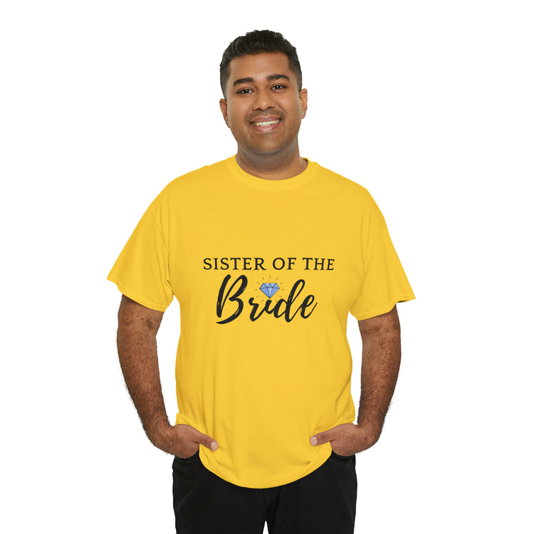 Shirt Funny Supportive Sibling Of Fiancée Bachelorette Bridal Bridesmaid Engagement T-Shirt Unisex Heavy Cotton Tee