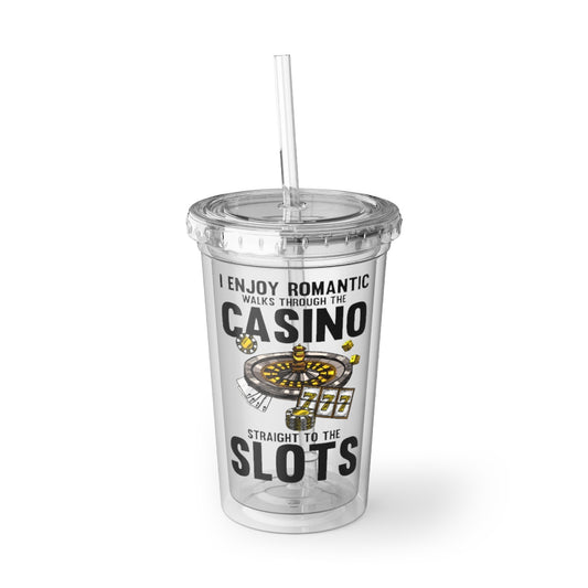 16oz Plastic Cup Humorous Gambler Betting Bluffing Wager Waging  Novelty Bet Leisure Stake Risk Taker Luck Player