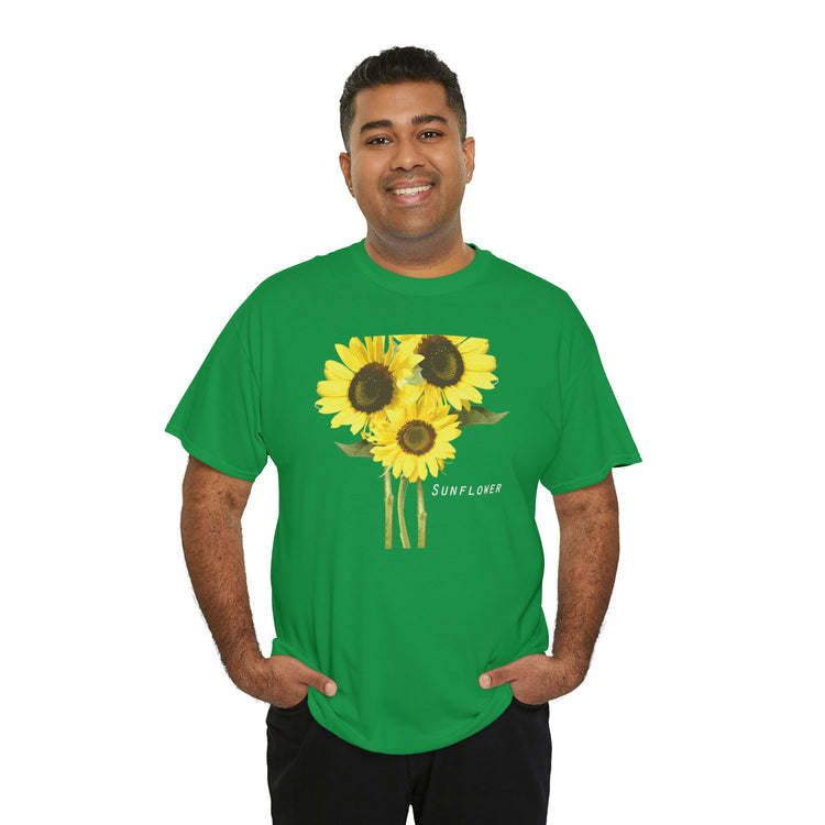 Shirt Hilarious Sunflower Botanical Nature lover Floral Garden-inspired Plant T-Shirt Unisex Heavy Cotton Tee