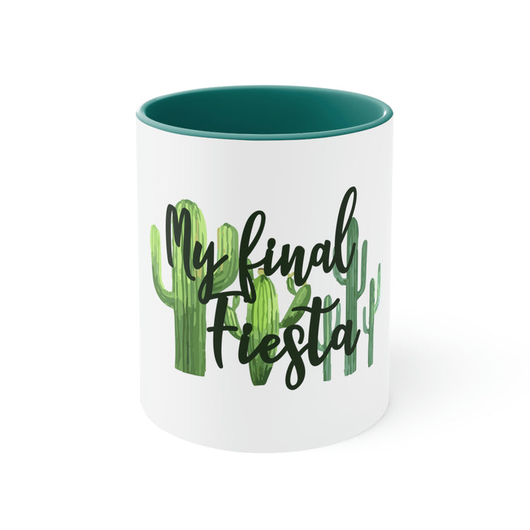 11oz Accent Coffee Mug Colors Funny Engagement Vacations Cactus Mexico Wedding Mexican Engagement Entourages