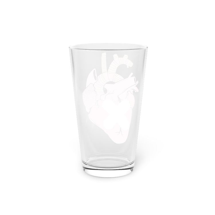 Beer Glass Pint 16oz Novelty Cardiologist Cardiology Surgery Section Recuperation Hilarious Cardiac