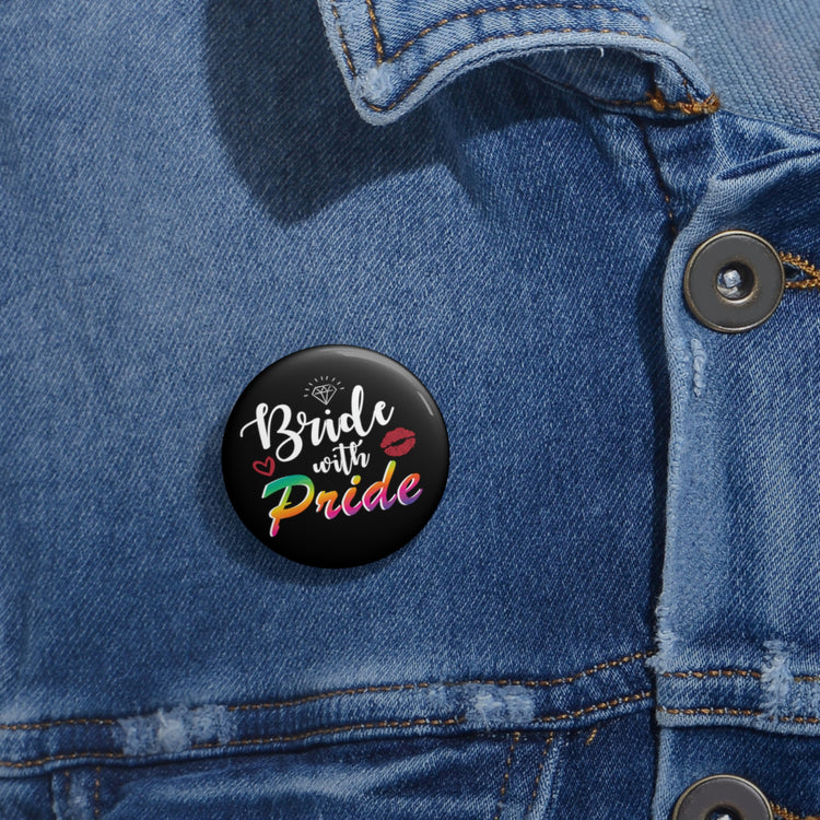 Humorous Pinback Button Pin Badge LGBTQ Bridal Appreciation Graphic Puns Hilarious Supportive Bridesmaid Illustration