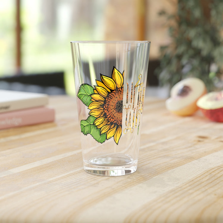 Beer Glass Pint 16oz  Humorous Surgeons Operation Orthopedic Doctors Sunflower Hilarious