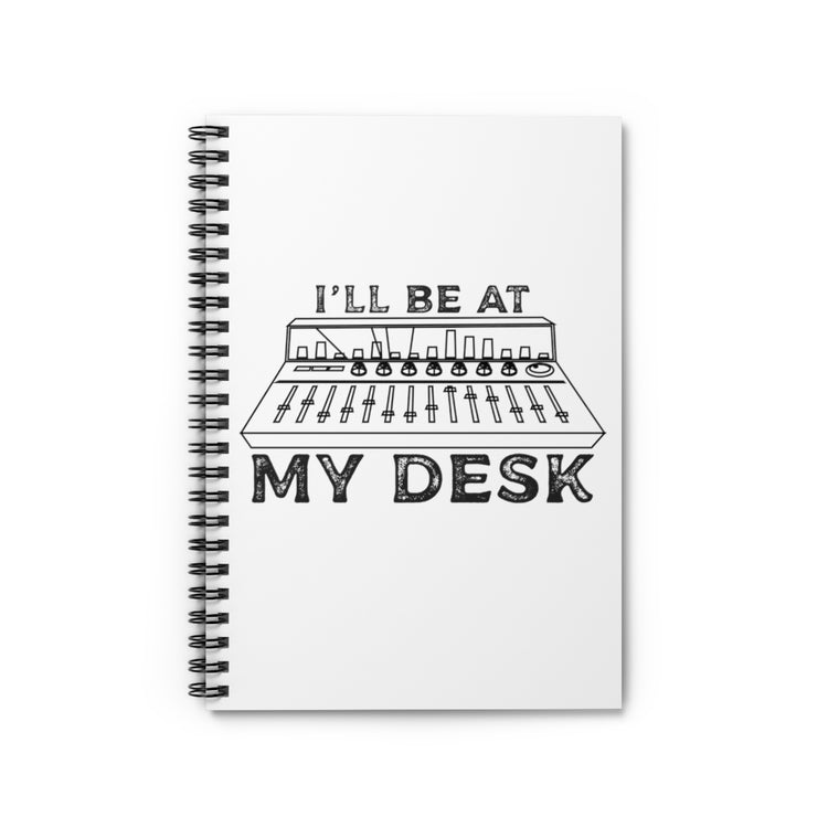 Spiral Notebook Music Recorder Recording Atelier Tech Hilarious Office Workroom Lover Men Women