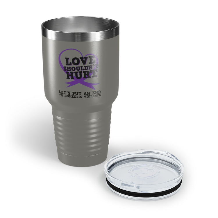 30oz Tumbler Stainless Steel Colors Ending Domestic Violence Inspirational Quote