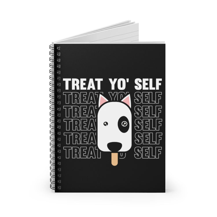 Spiral Notebook  Cute Doggos Enthusiast Graphic Dog Furry Pet Lover Novelty Vintage Sunsent