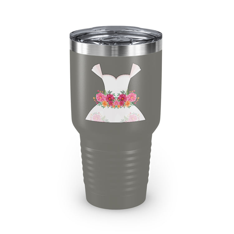 30oz Tumbler Stainless Steel Colors Hilarious Wedding Dresses Proposals Sarcasm Illustration Humorous Flowery Gowns Sarcastic Graphic Pun