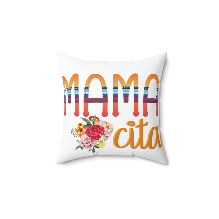 Mama Cita Cinco De Mayo Festival Spun Polyester Square Pillow