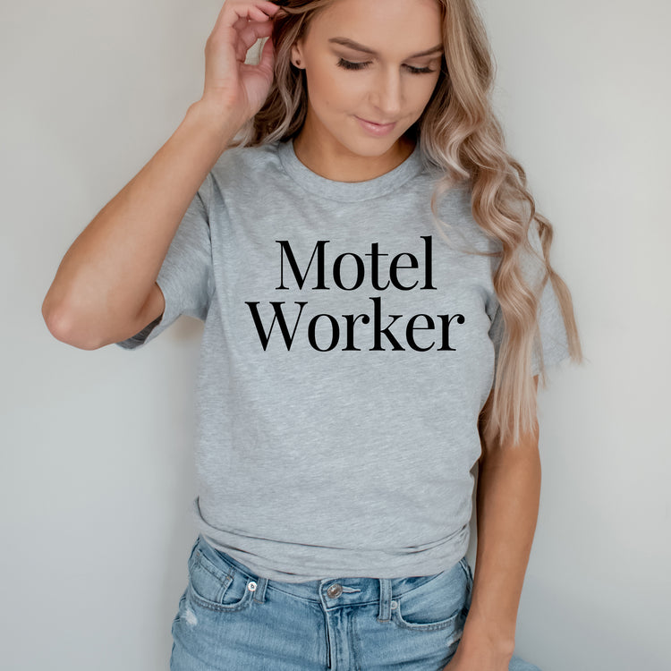 Humorous Motels Worker Hotel Room Lodge Hostel Enthusiast Novelty Accommodation