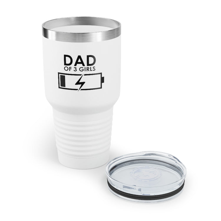 30oz Tumbler Stainless Steel  Colors Humorous Funny Dad Tired Sarcastic Mockery Saying Daughters  Novelty Dad Parent