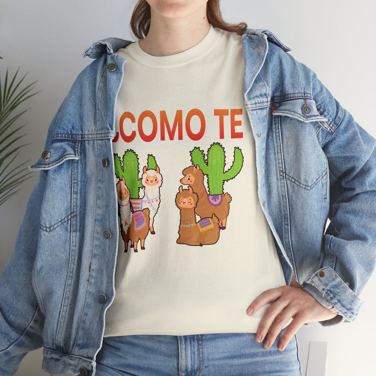 Shirt Funny Spanish Professor Llama Mexican Educators Cute Stuffed Unique appreciation T-Shirt Unisex Heavy Cotton Tee