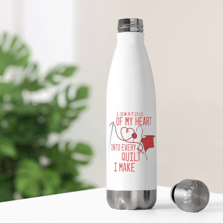 20oz Insulated Bottle  Humorous Sew Quilting Tailoring Emroiding Stitching Lover Novelty Seam Patching