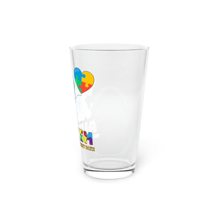 Beer Glass Pint 16oz Novelty Disorders Sympathy Autism Awareness Motivational  Genetic Mutations Inspirational