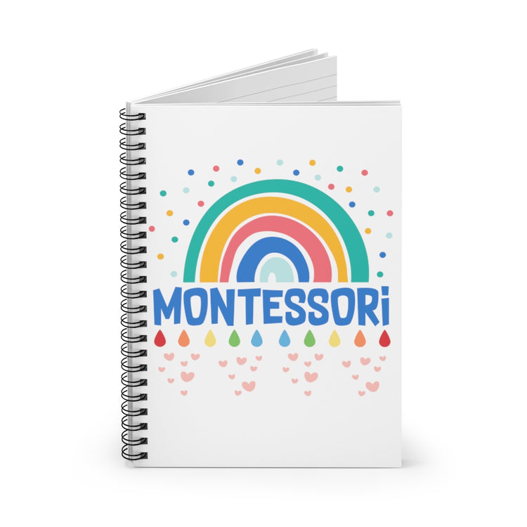 Spiral Notebook  Funny Daycare Teachers Appreciation Watercolored Rainbows Motivational