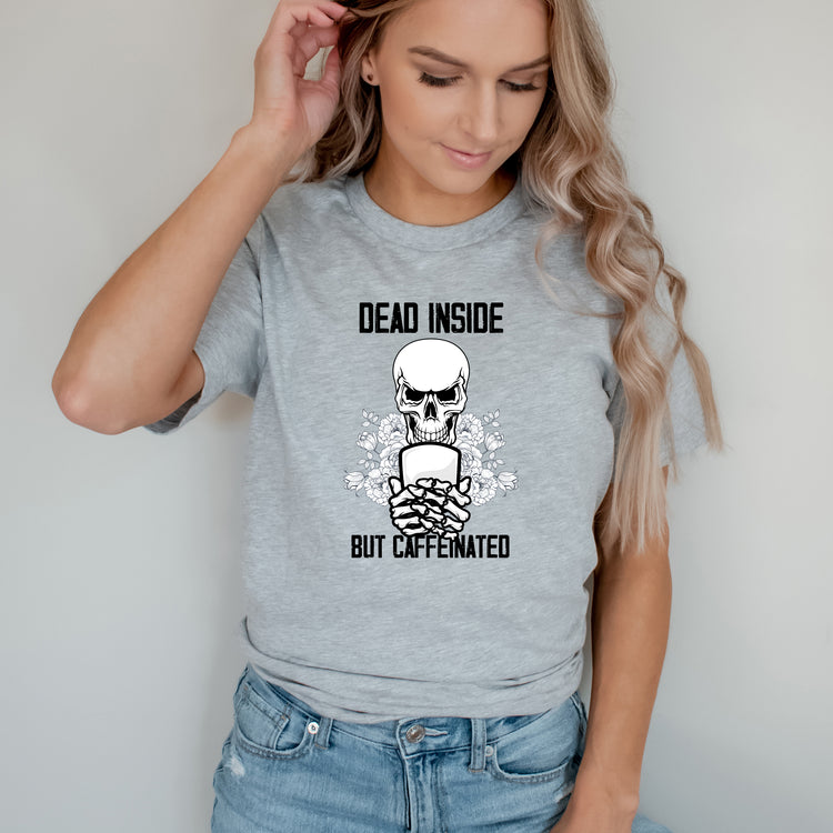 Novelty Caffeinated Pun Skeletal Body Caffeine Drinks Lover Hilarious Warm