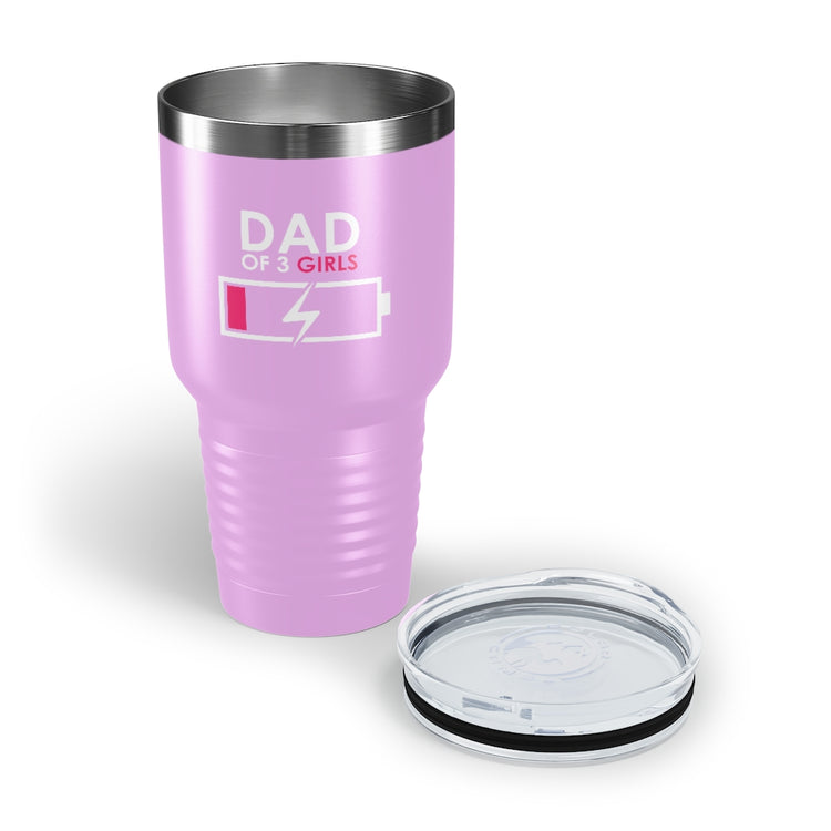 30oz Tumbler Stainless Steel  Colors Humorous Funny Dad Tired Sarcastic Mockery Saying Daughters  Novelty Dad Parent