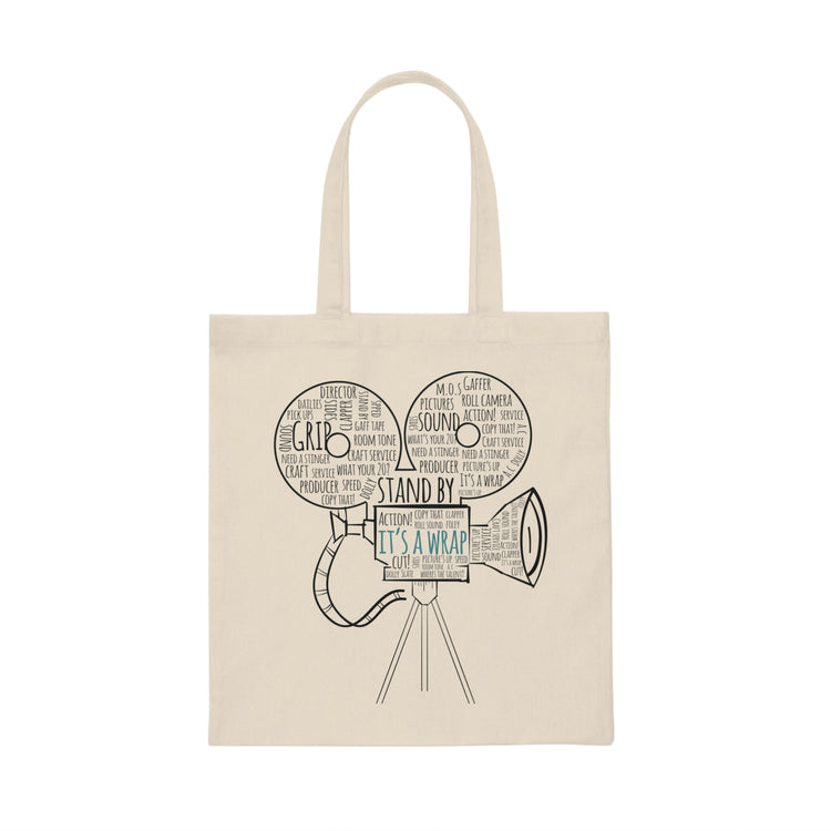 Hilarious Cameraman Videomaker Photography Lensman Novelty Filmmaking Enthusiast Men Women  Canvas Tote Bag