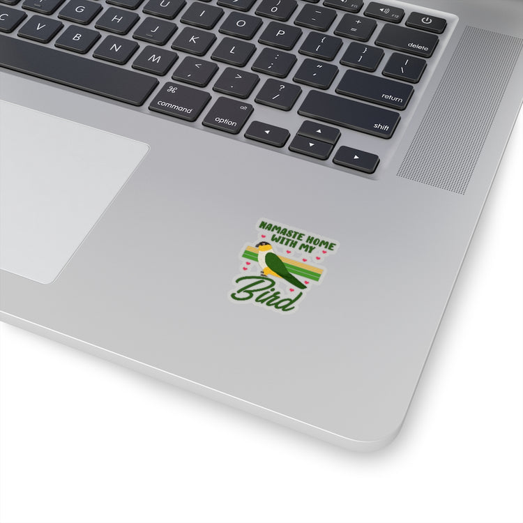 Sticker Decal Novelty Namaste Home With My Parrot Cockatoo Enthusiast Hilarious Cockatiel Stickers For Laptop Car