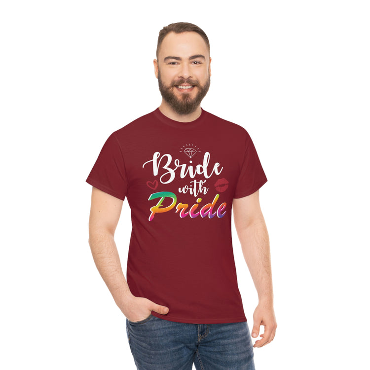 Humorous LGBTQ Bridal Appreciation Statements Graphic Puns Hilarious Supportive Bridesmaid Illustration Quote Black Shirt / White Print for