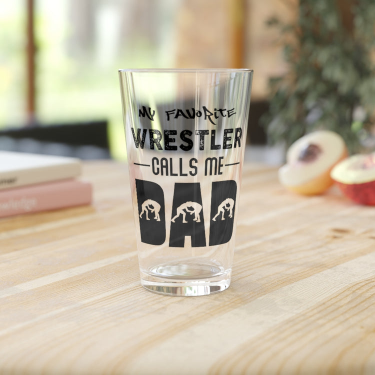 Beer Glass Pint 16oz  Humorous Wrestling Enthusiasts