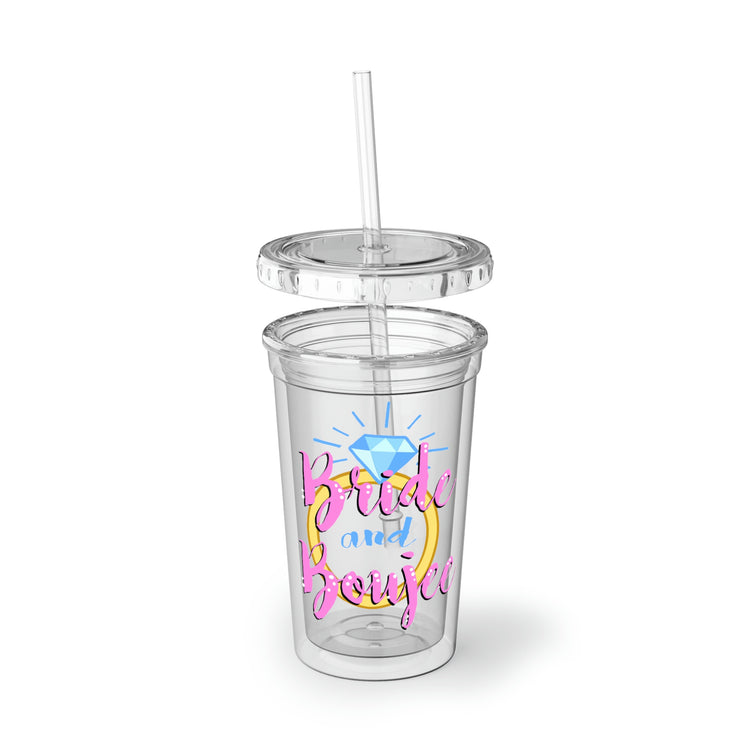 16oz Plastic Cup Humorous Drinking Bride Sarcastic Engagement Bridal Funny Humor Vodka