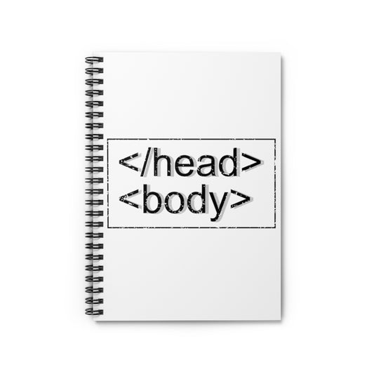 Spiral Notebook Humorous Geeky Developers Web Designing Pun Sayings Funny Computer Technicians Codes Statements Gag